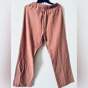 SHEIN tan Wide-Leg Trousers